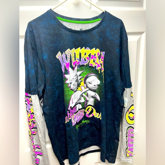 Rick & Morty - Wubba Lubba Dub Dub XL Long Sleeve Shirt - BNWT 🛸🍻 - Picture 1 of 6